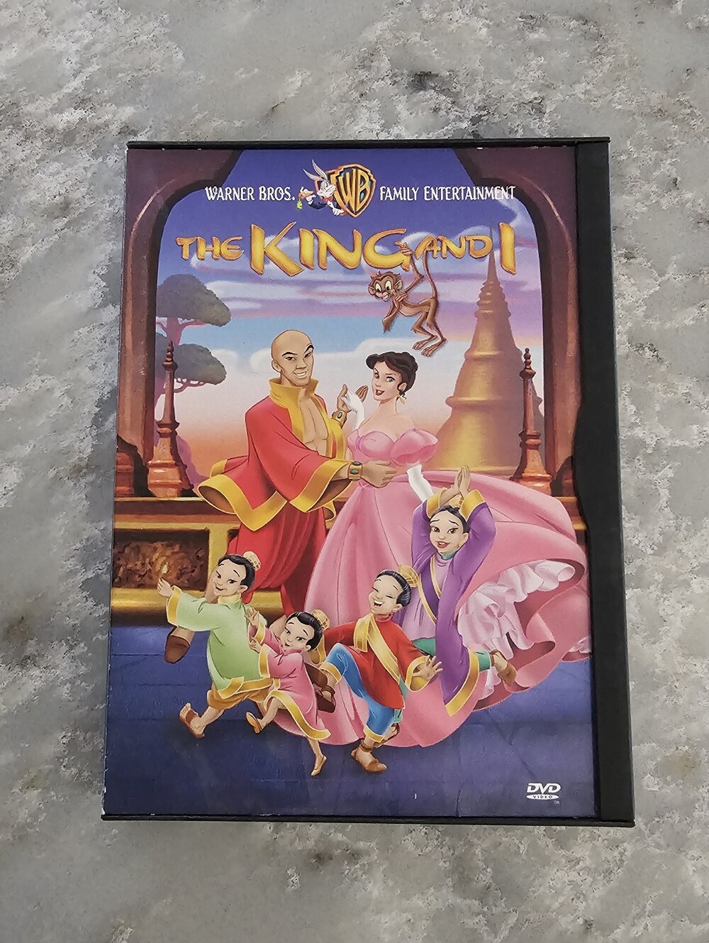 The King and I DVD 1999 Animated Warner Bros Snap Case Family Movie